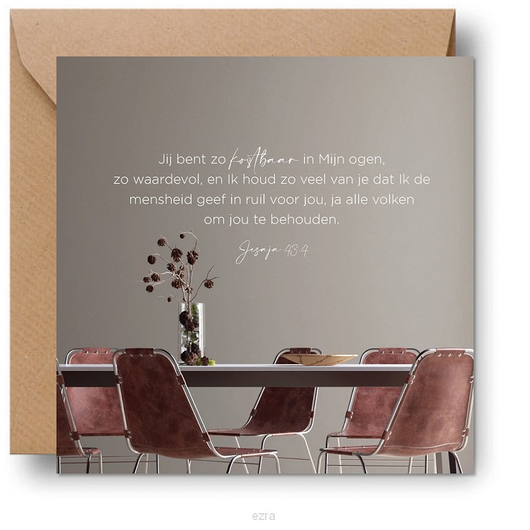 Cadeaubordje Jij bent zo kostbaar