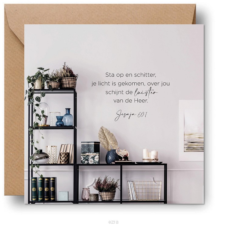 Cadeaubordje sta op en schitter