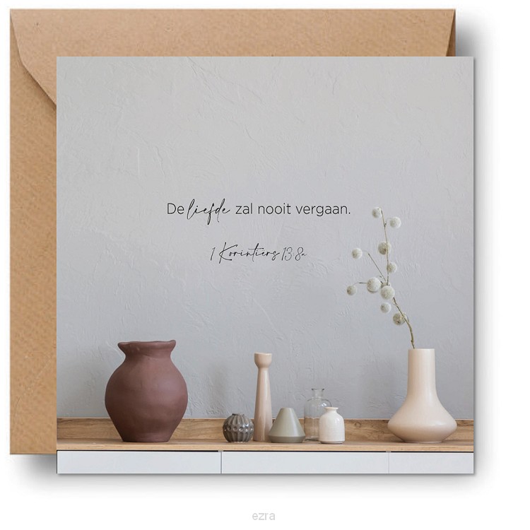 Cadeaubordje liefde zal nooit vergaan