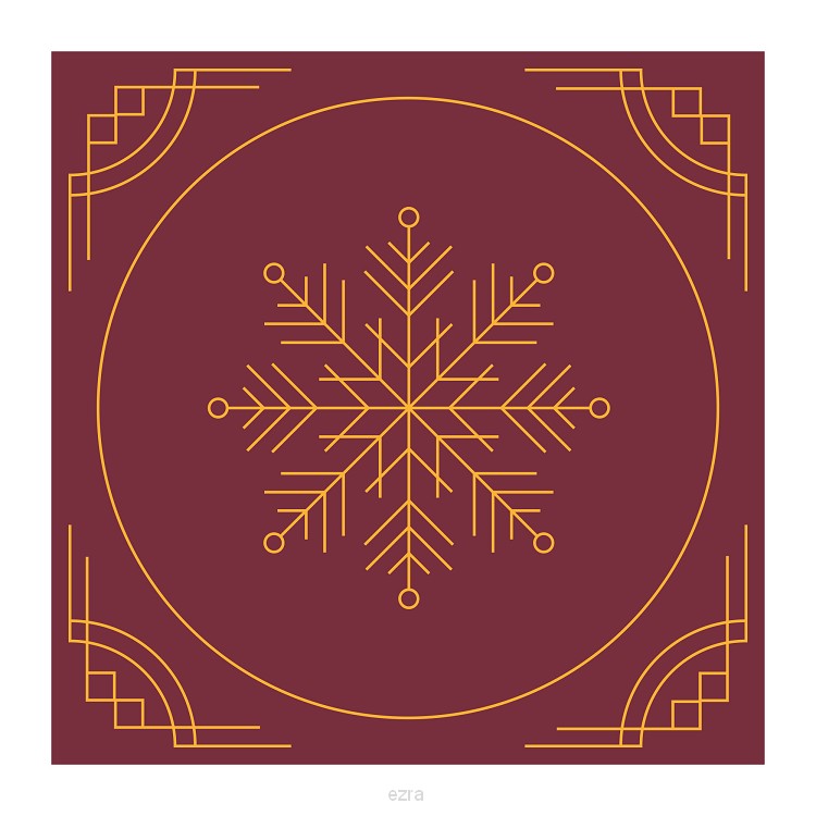 Kerstkaart ''IJskristal'' 