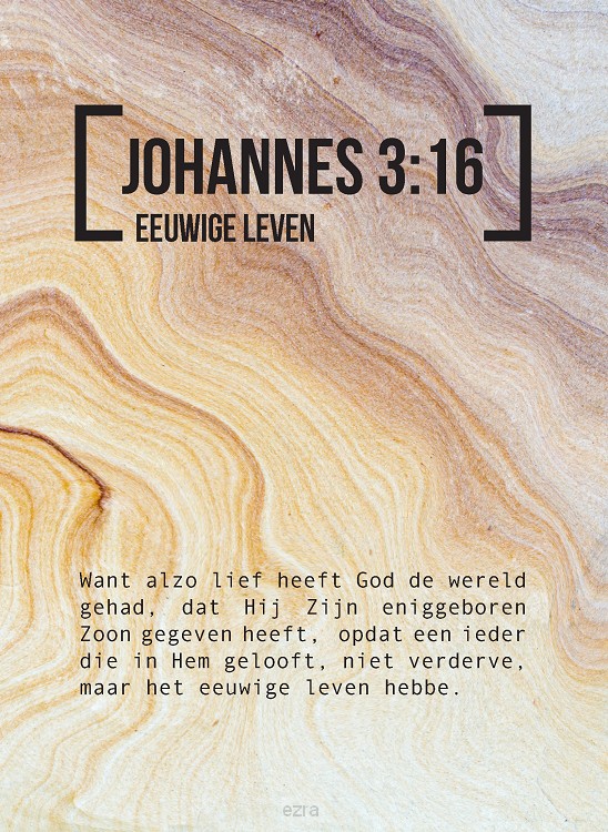 Bijbeltekstkaart johannes 3:16 sv