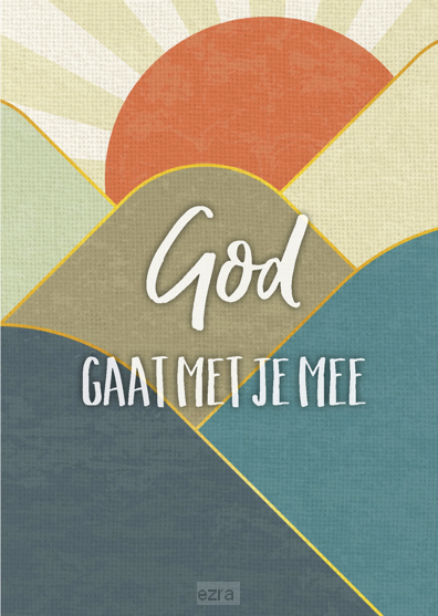 Wenskaart God gaat met je mee