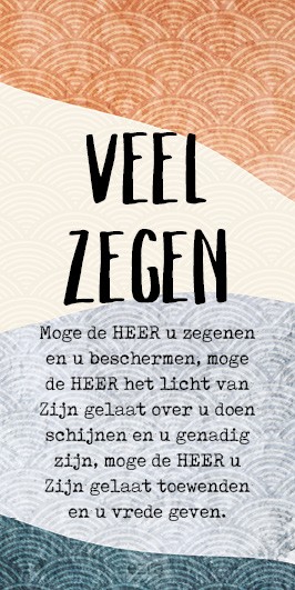 Cadeaulabel zegenbede