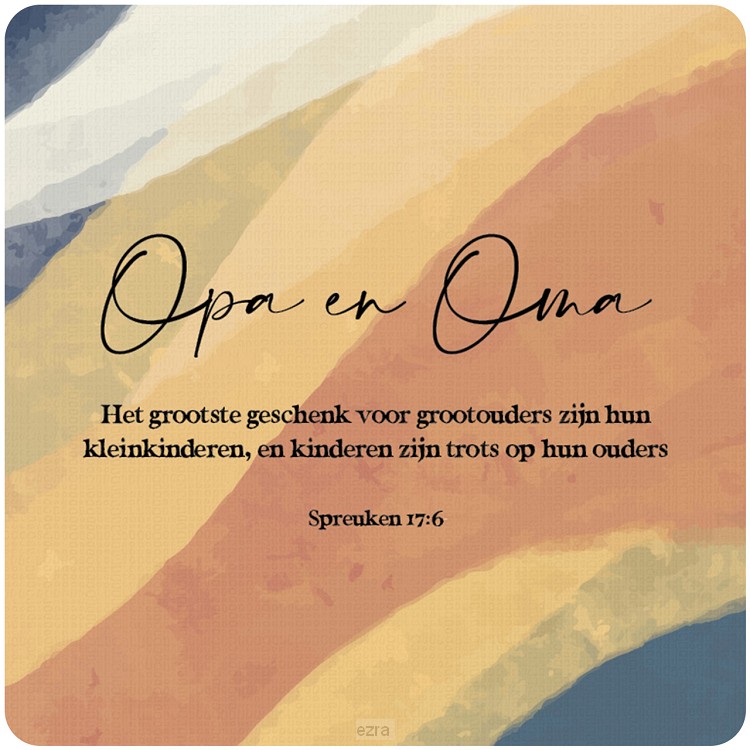 Cadeaubordje opa en oma*