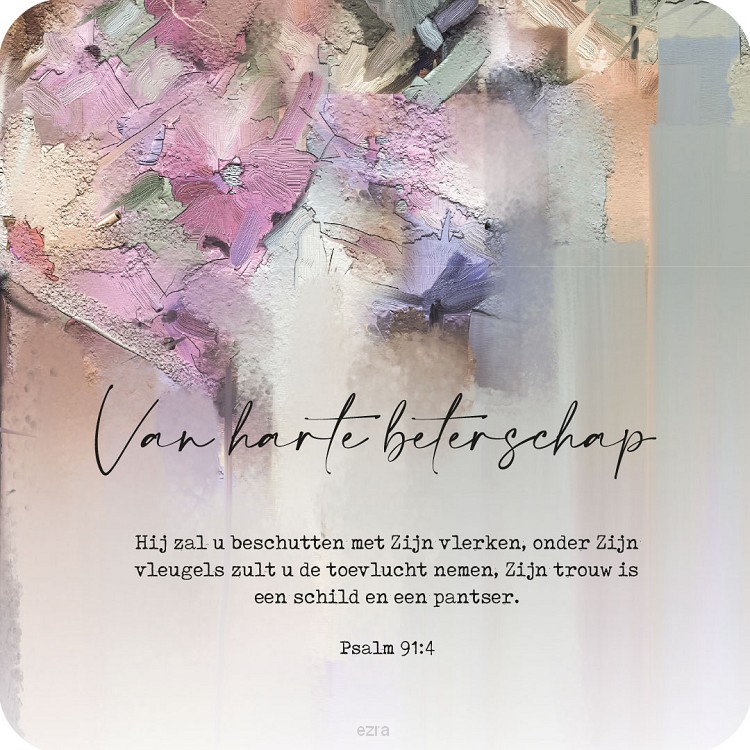 Cadeaubordje van harte beterschap ps 91*
