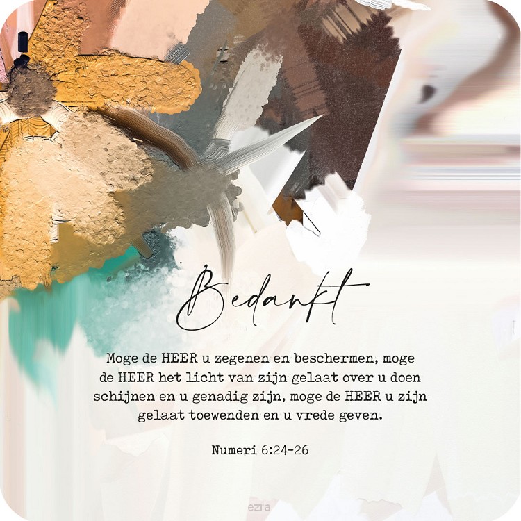 Cadeaubordjes bedankt Num 6:24-26*