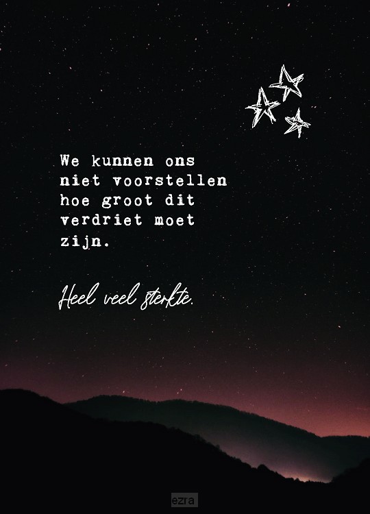 Wenskaart heel veel sterkte
