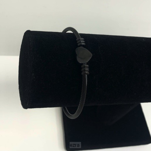 Bangle hartje zwart