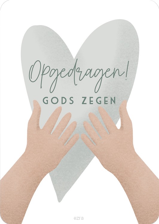 Kaart opgedragen - zegen