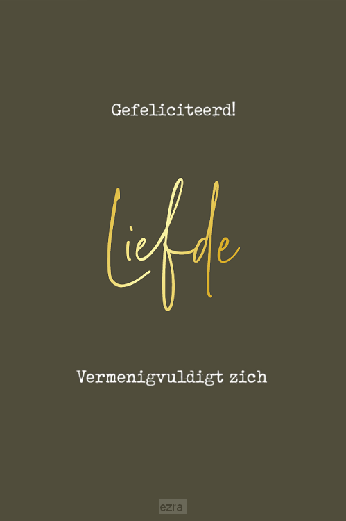 Kaart liefde vermenigvuldigt