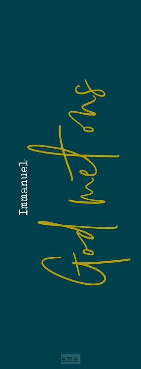 Boekenlegger Immanuel God met ons