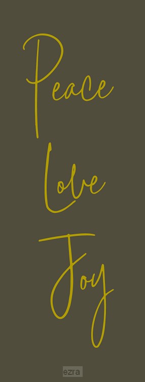 Boekenlegger peace love joy