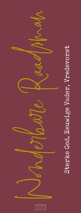 Boekenlegger wonderbare raadsman