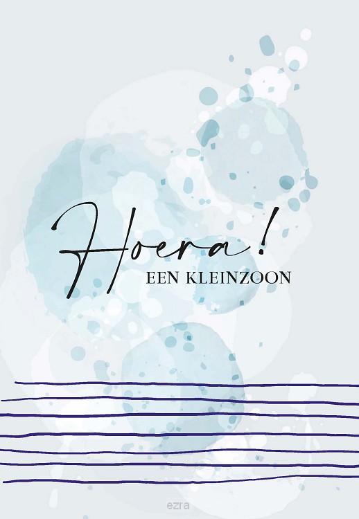 Wenskaart een kleinzoon