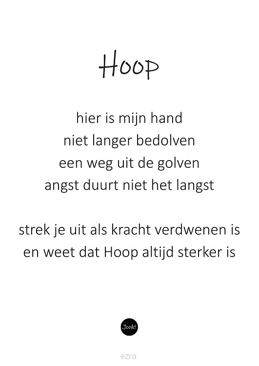 Kaart ''Hoop''