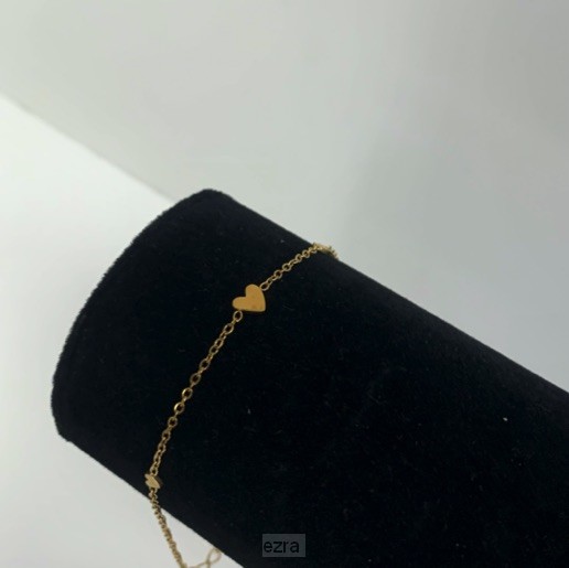 Ketting drie hartjes goud