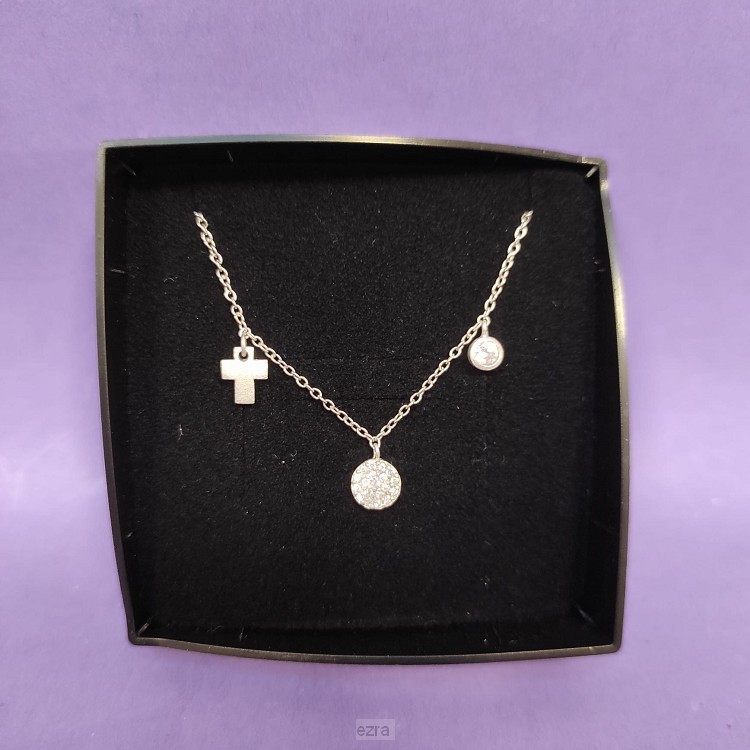 CHR collier + 3 hangers zilver