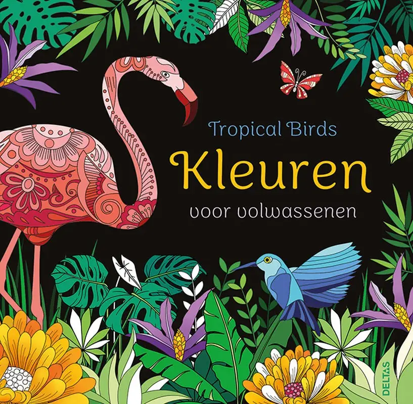 Tropical birds - kleuren voor volwassene