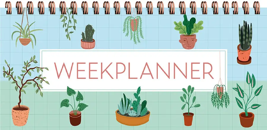 Weekplanner - houseplants