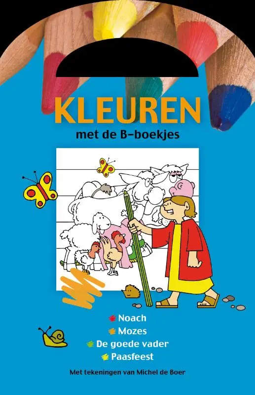 Kleurboek B-boekje blauw