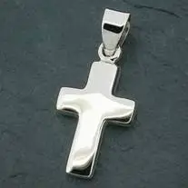 Silver pendant cross 20x12x3mm