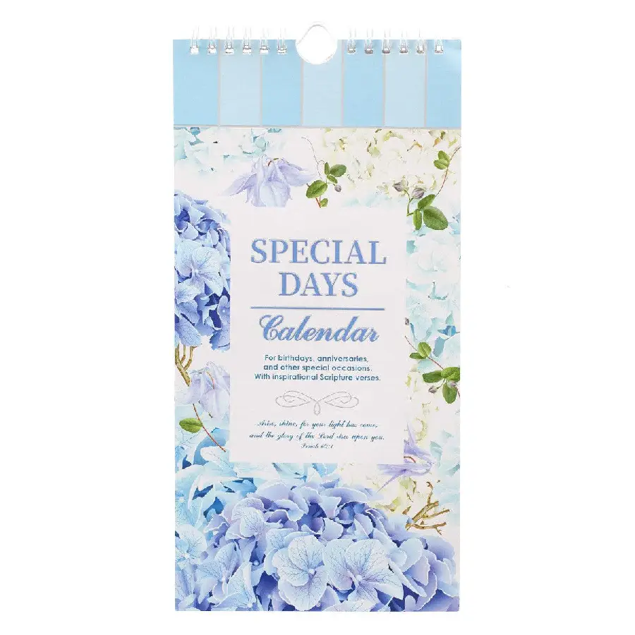 Special Days Calendar-Blue (Perpetual)