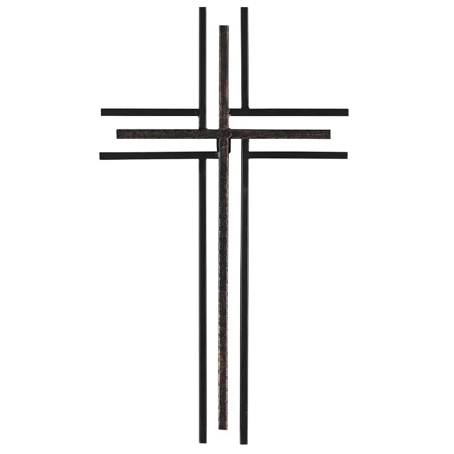Black metal Cross 47,5cm
