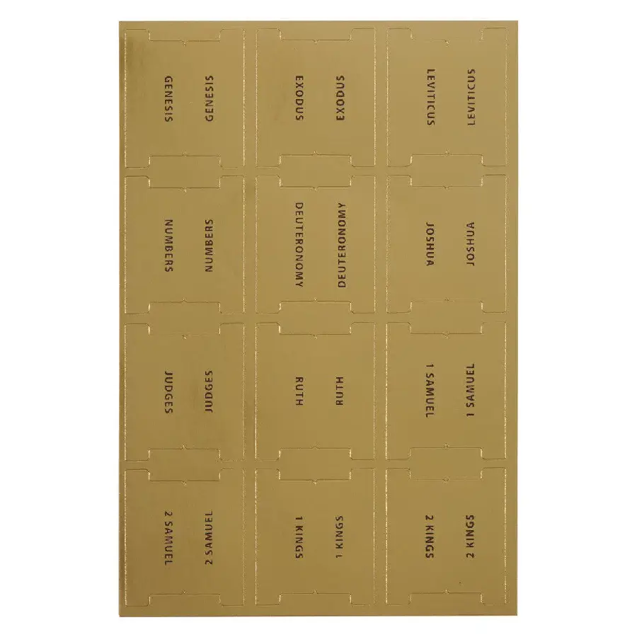 Bible Tabs for Gold Gilt-edged Bibles