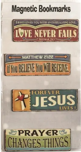 Magnetic Bookmark Love never fails