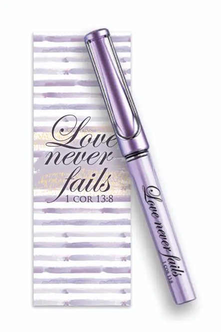 Pen/Bookmark Love never fails