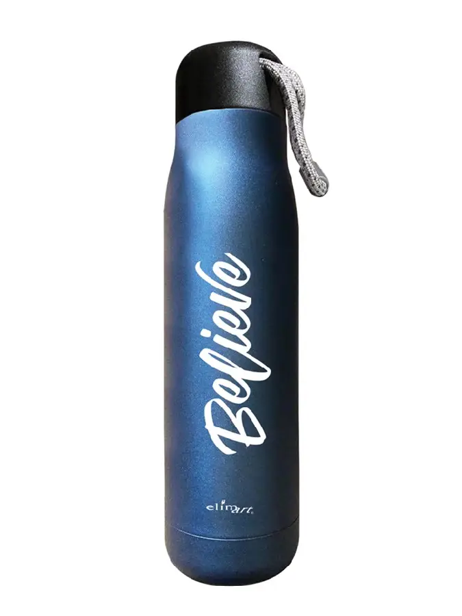 Flask Bottle Blue Believe