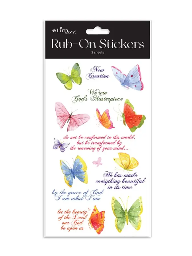 Rub on Stickers Watercolor
