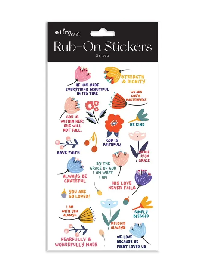 Rub on Stickers Flowers