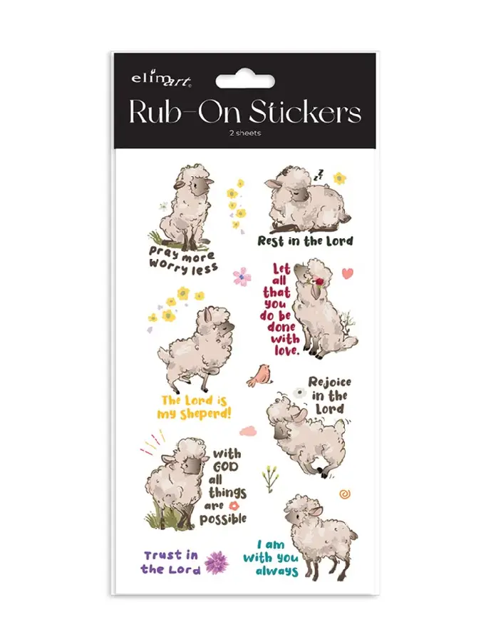 Rub on Stickers Lambs