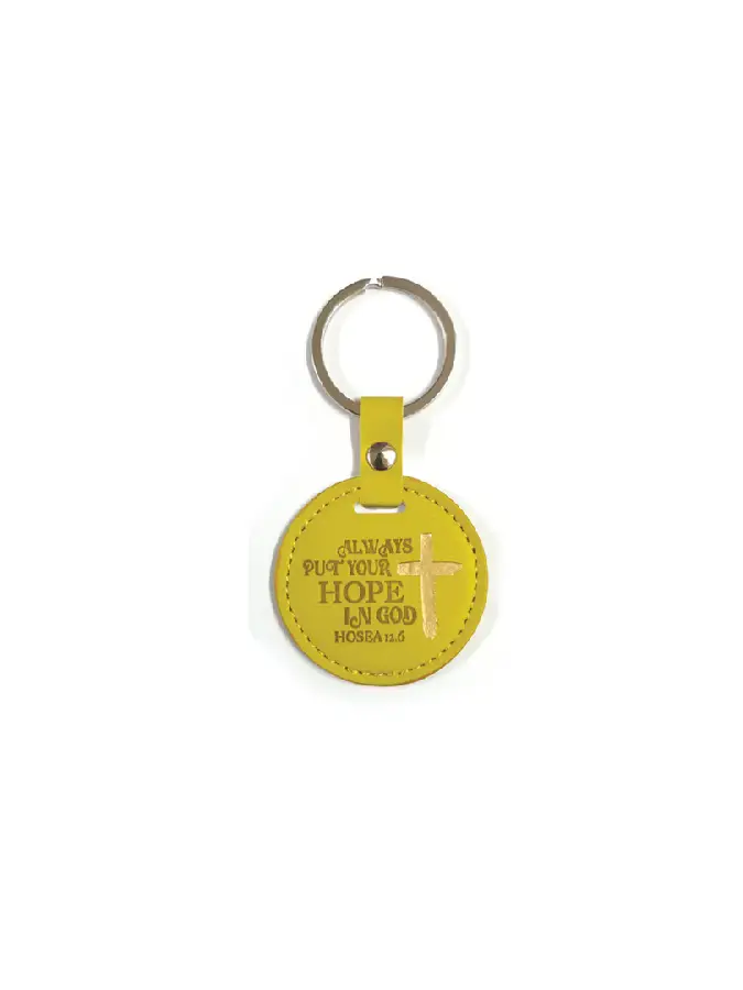Luxleather keyring always put your hope