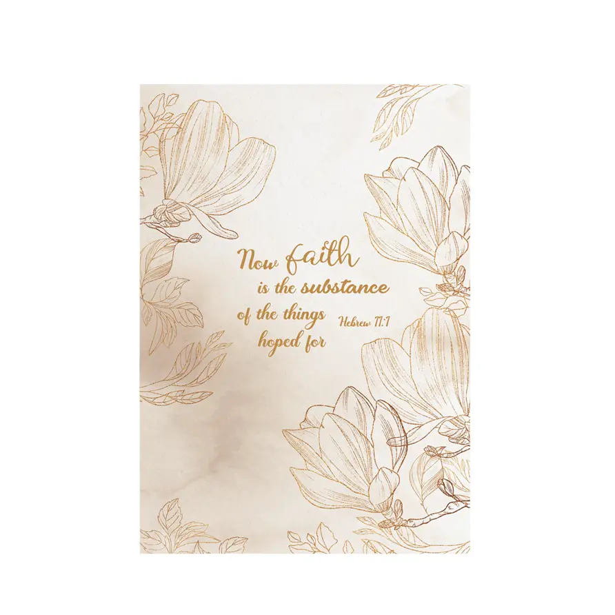 Luxleather Journal Faith is the substanc