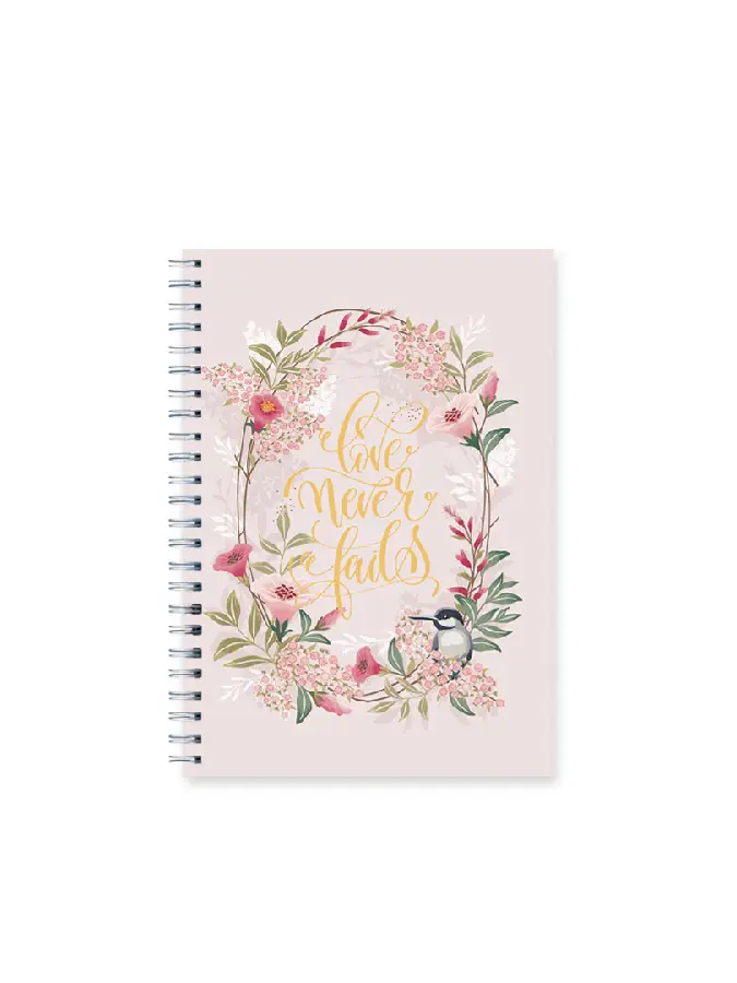 Wire O Hard Journal Love never fails