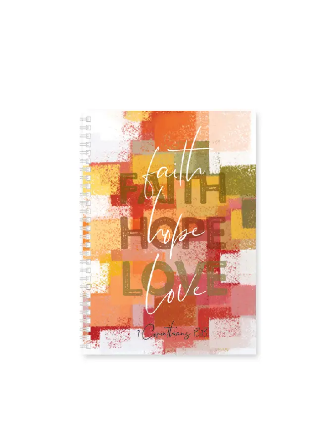 Softcover journal Faith hope love