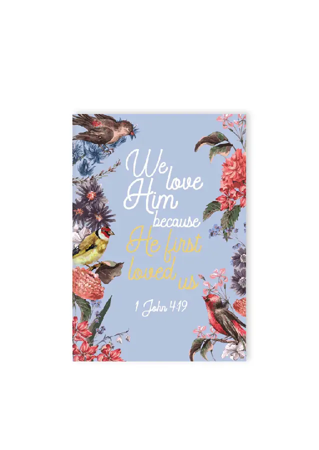 Hardcover journal He first loved us