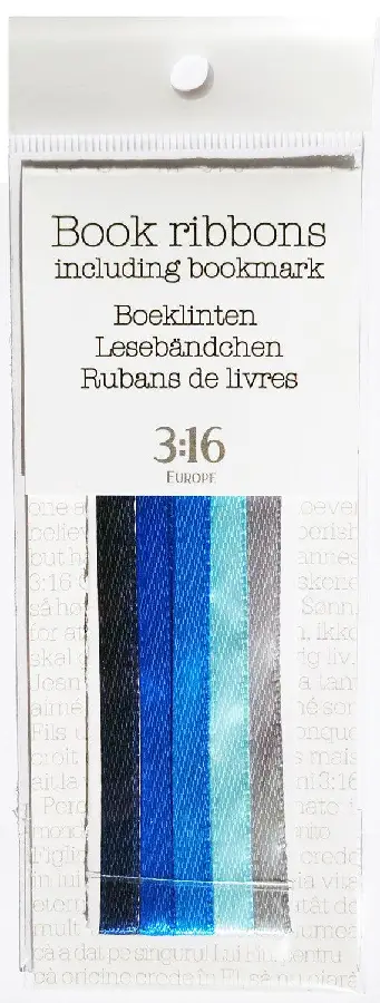 Bible Ribbon Clear blue 5 colour 28 cm