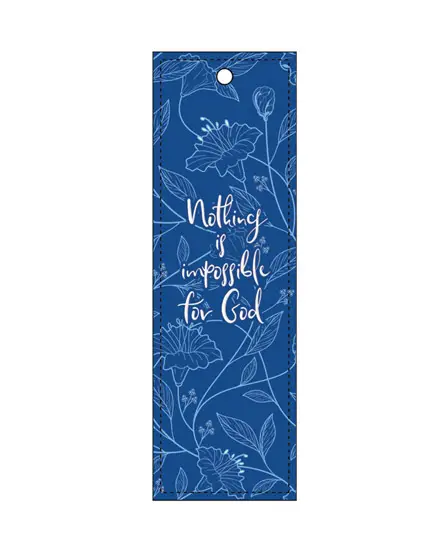 Luxleather bookmark Nothing is impossibl