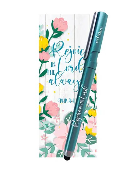 Gel Pen/Bookmark Rejoice in the Lord