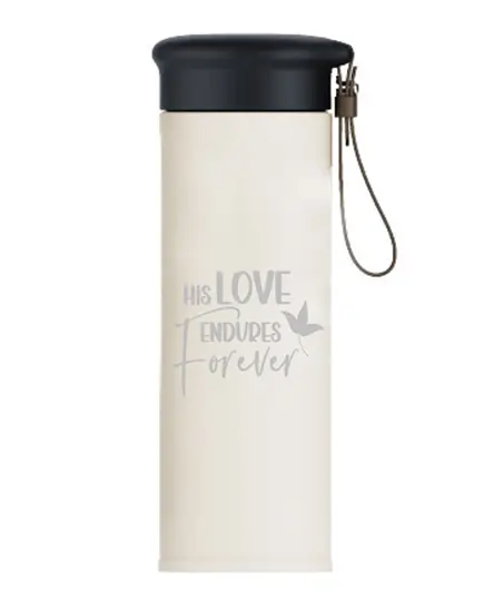 Thermos Bottle His love endures - White
