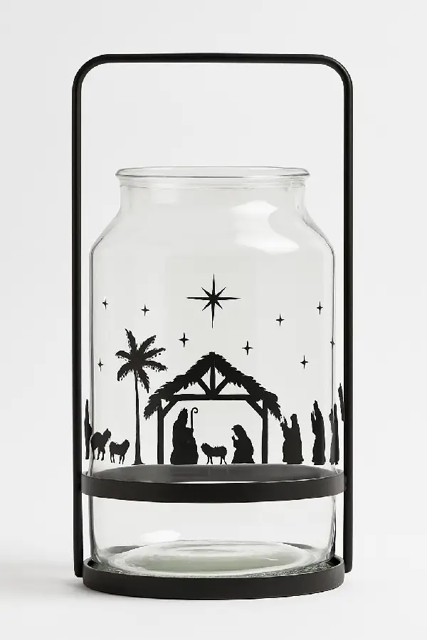 Hurricane candle Large Nativity