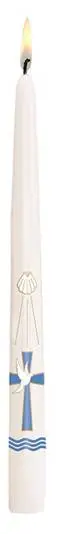 Baptism Candle Cross/Dove/Water