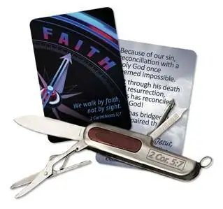 Pocket knife Living by faith