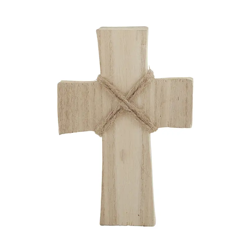 Smal wood cross natural finish