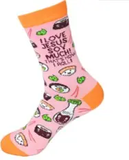 Bless my sole socks Sushi