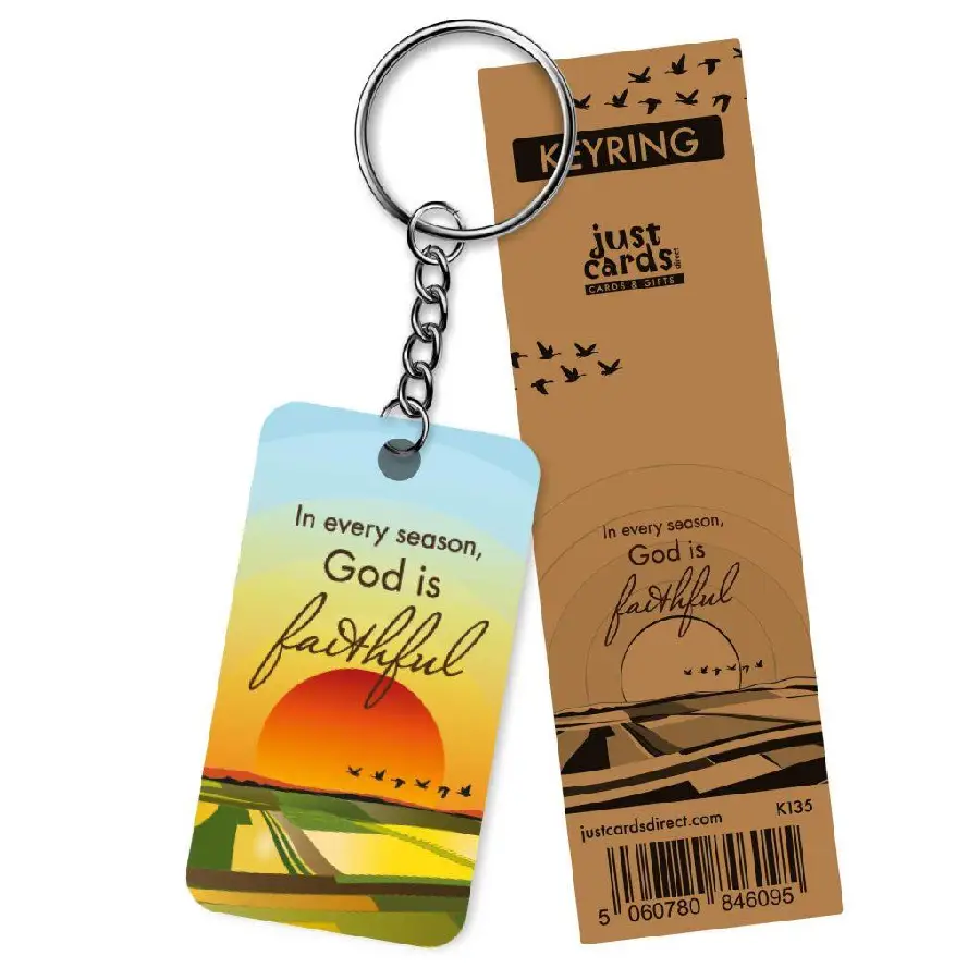 God is faithful keyring