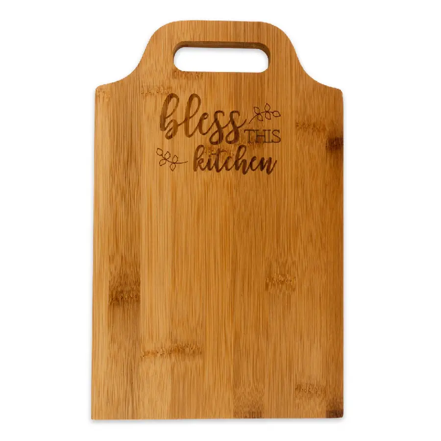 Bamboo cutting board Bless this home